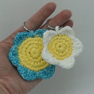 Handcrafted Crochet Key Chains Set Of Two